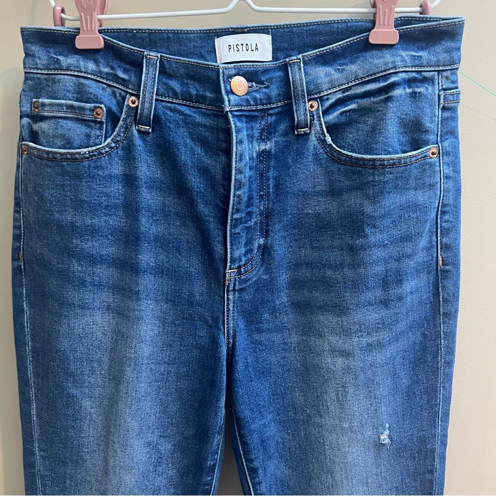 Pistola Lennon high rise crop Jeans size 28 - Picture 3 of 7